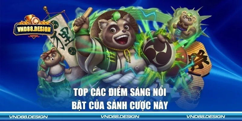 Top các điểm sáng nổi bật của sảnh cược này 